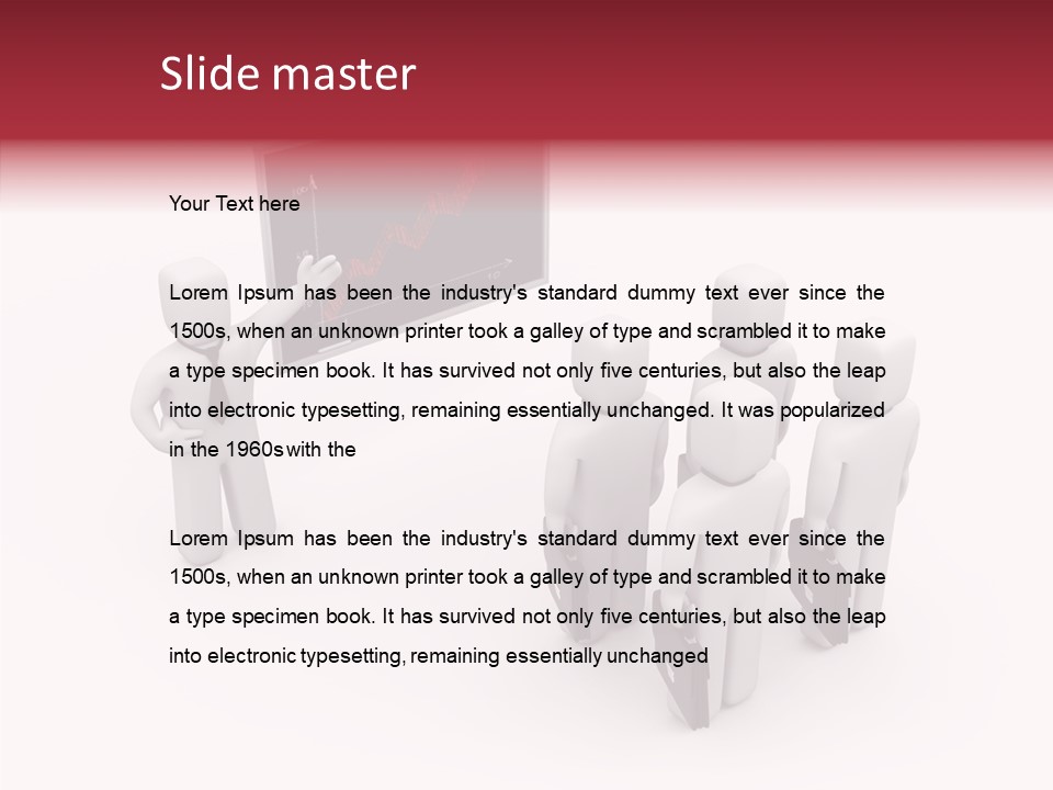 Chalkboard Worker Concept PowerPoint Template