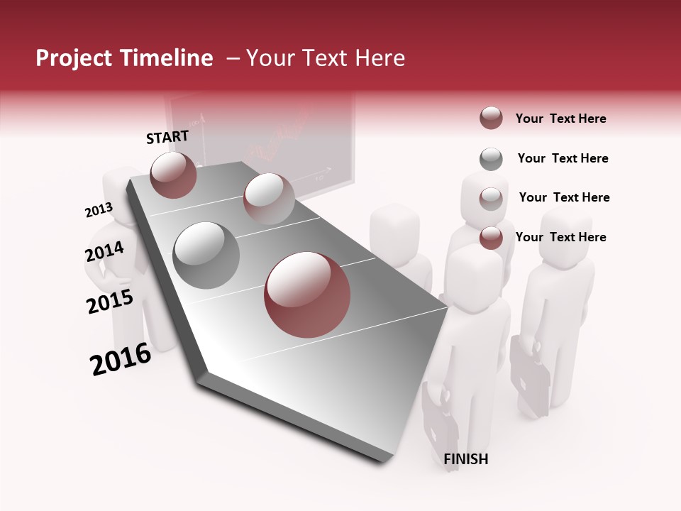 Chalkboard Worker Concept PowerPoint Template