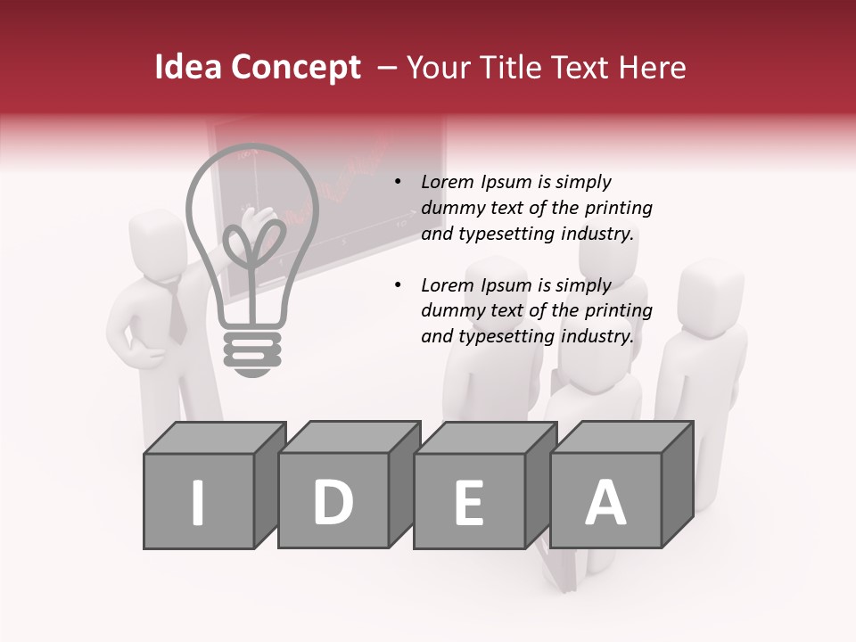 Chalkboard Worker Concept PowerPoint Template