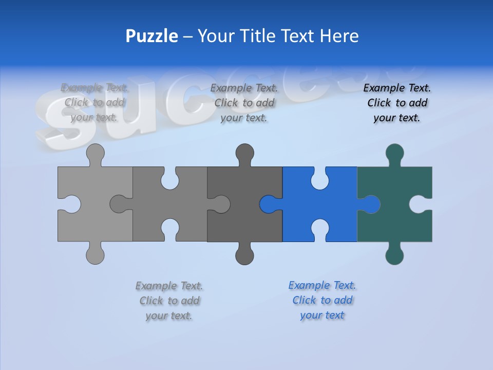 Teamwork Solution Success PowerPoint Template