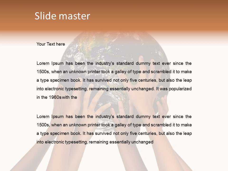 Save Isolated Hold PowerPoint Template