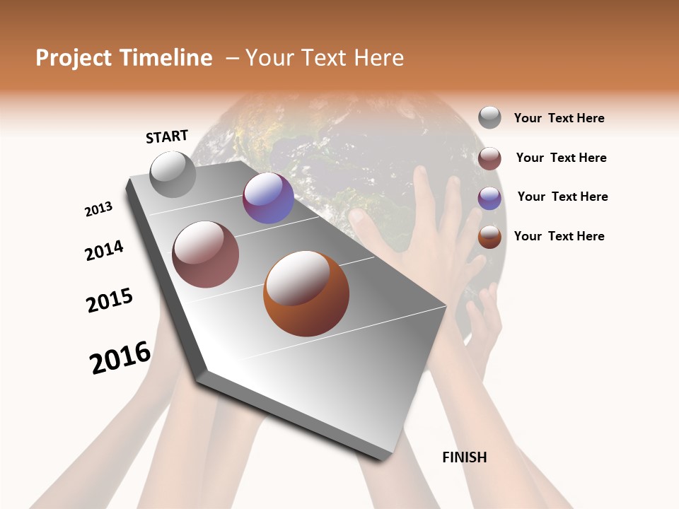 Save Isolated Hold PowerPoint Template
