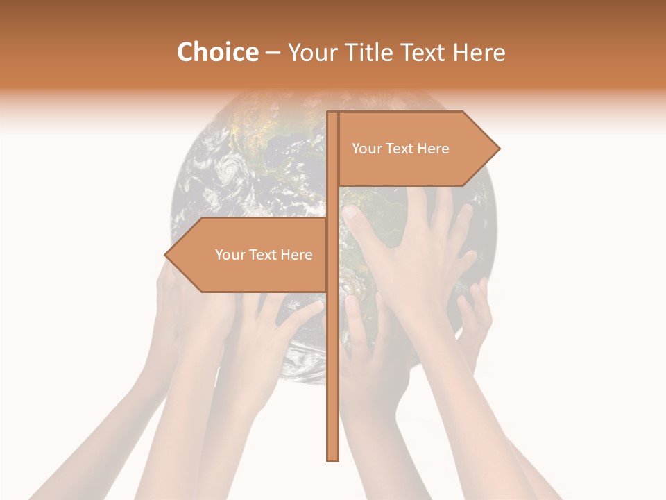 Save Isolated Hold PowerPoint Template