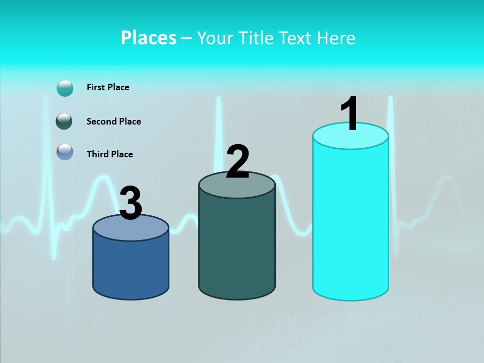 Frequency Analyze Ecg PowerPoint Template