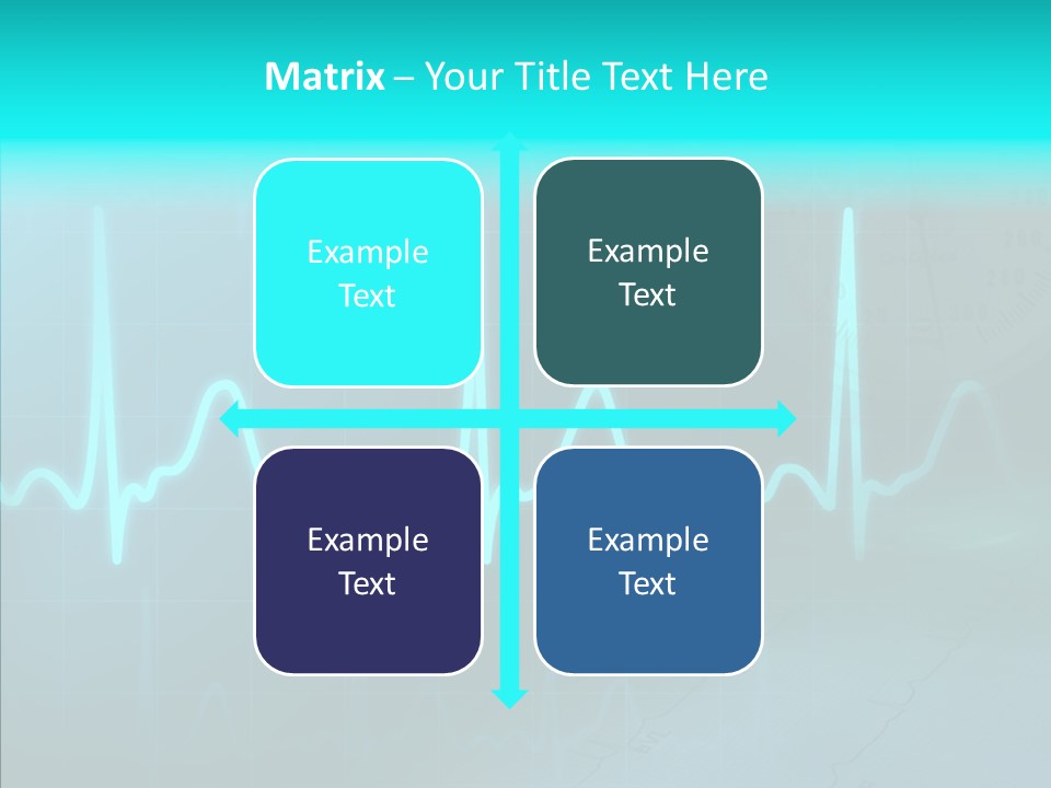 Frequency Analyze Ecg PowerPoint Template