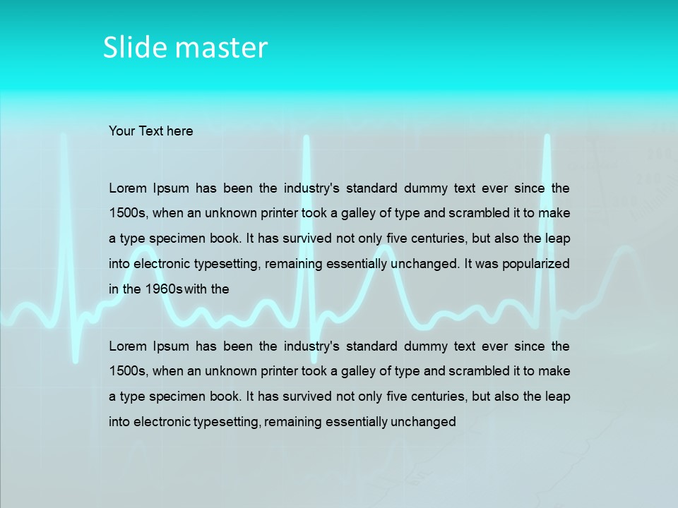 Frequency Analyze Ecg PowerPoint Template