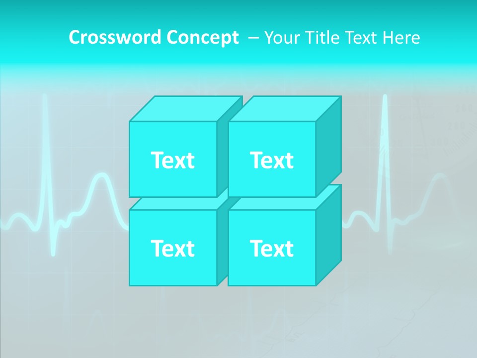Frequency Analyze Ecg PowerPoint Template