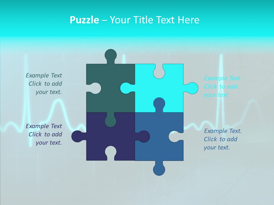 Frequency Analyze Ecg PowerPoint Template