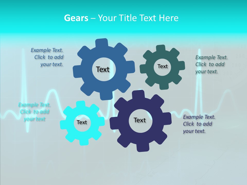 Frequency Analyze Ecg PowerPoint Template