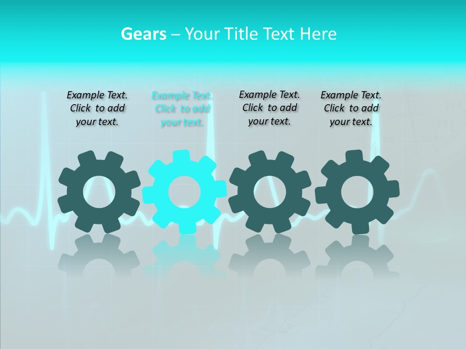 Frequency Analyze Ecg PowerPoint Template
