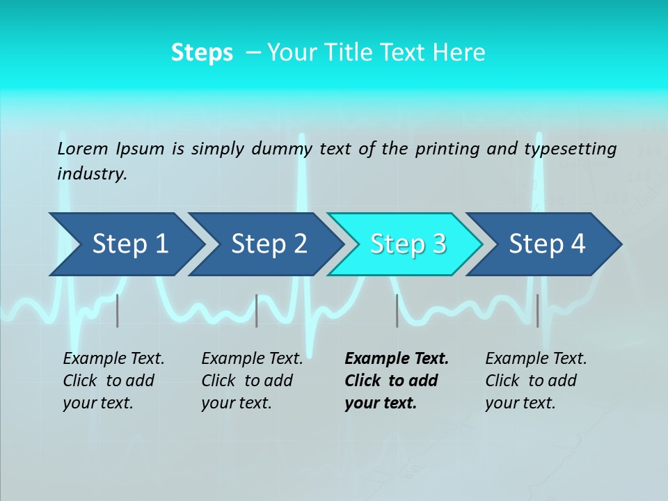 Frequency Analyze Ecg PowerPoint Template