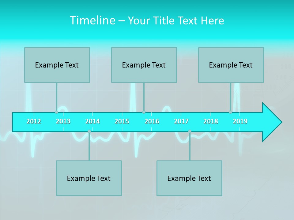 Frequency Analyze Ecg PowerPoint Template