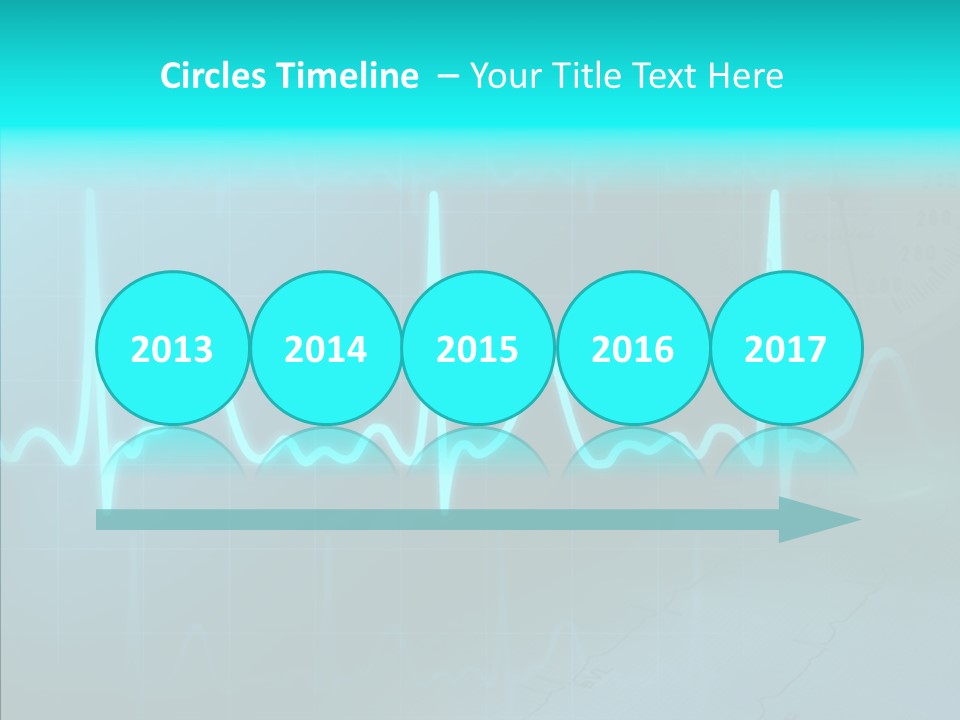 Frequency Analyze Ecg PowerPoint Template