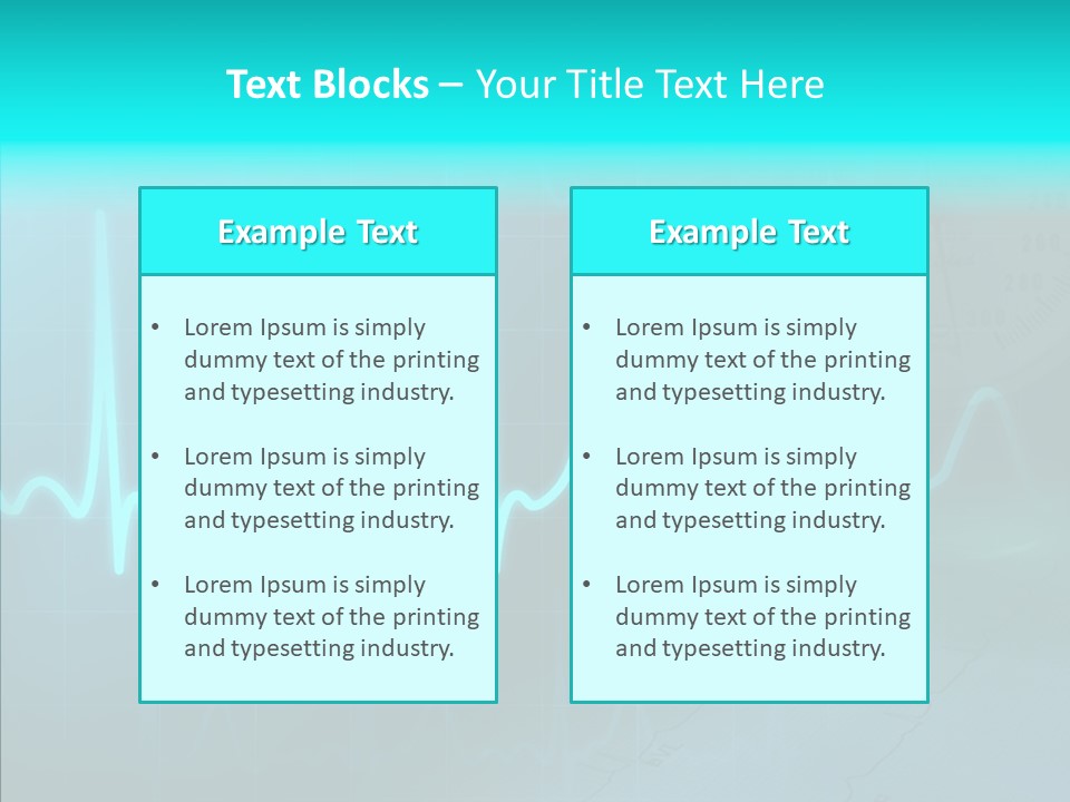 Frequency Analyze Ecg PowerPoint Template