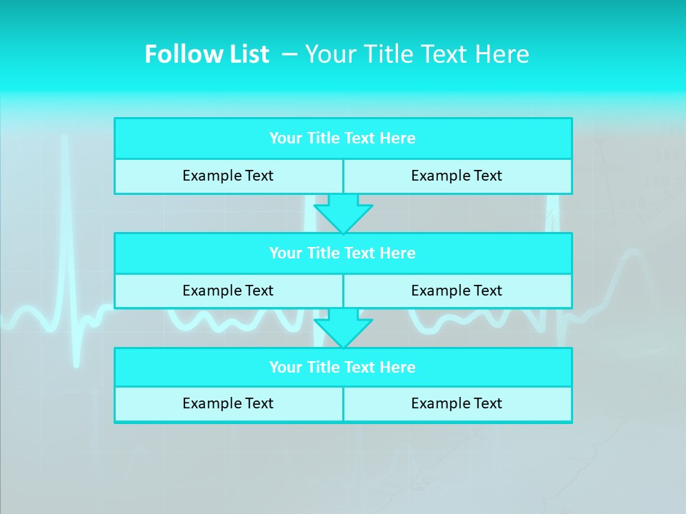 Frequency Analyze Ecg PowerPoint Template