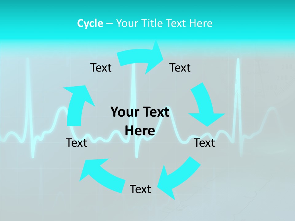 Frequency Analyze Ecg PowerPoint Template