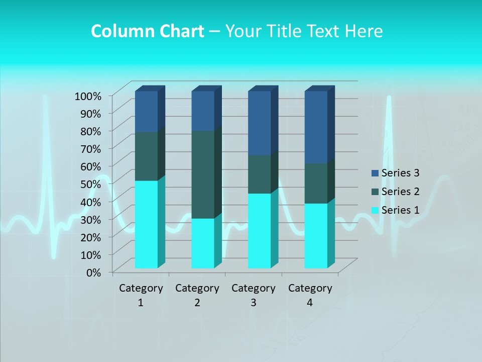 Frequency Analyze Ecg PowerPoint Template