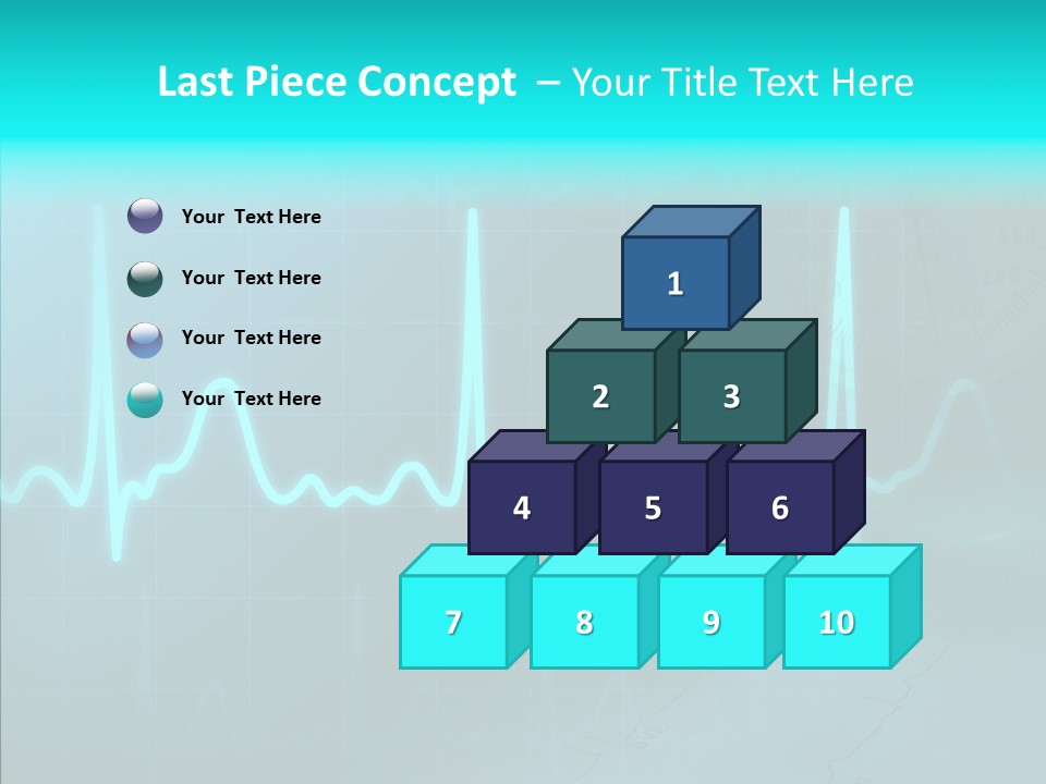 Frequency Analyze Ecg PowerPoint Template