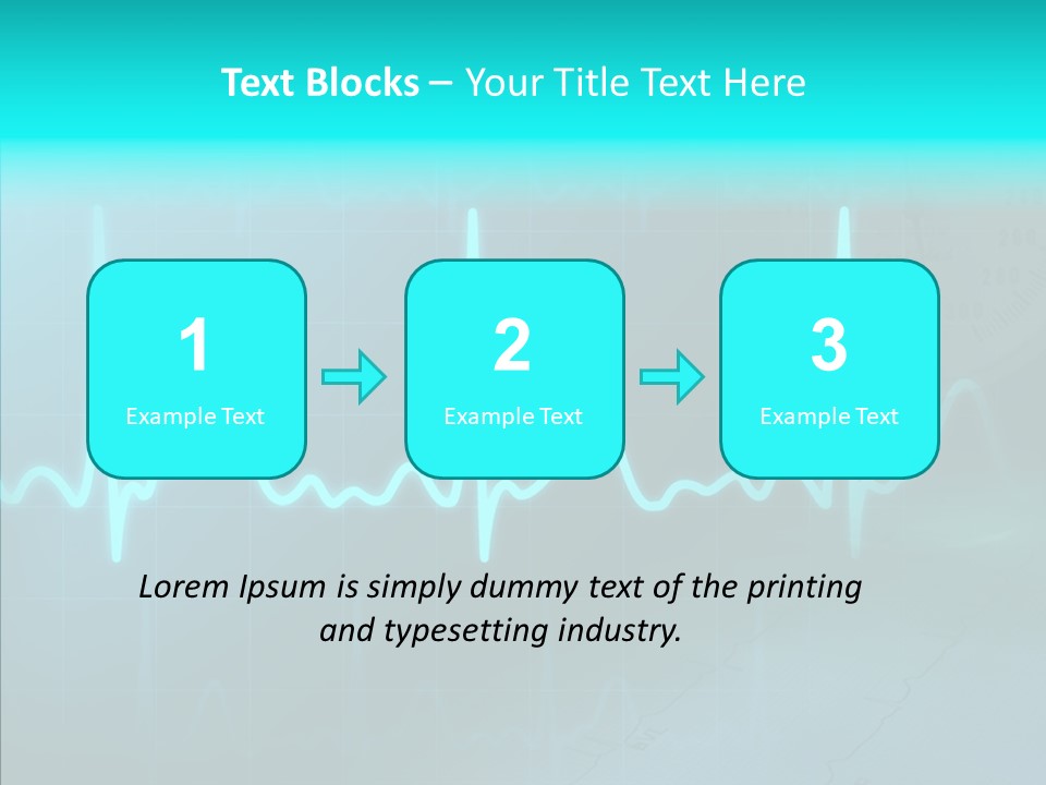 Frequency Analyze Ecg PowerPoint Template