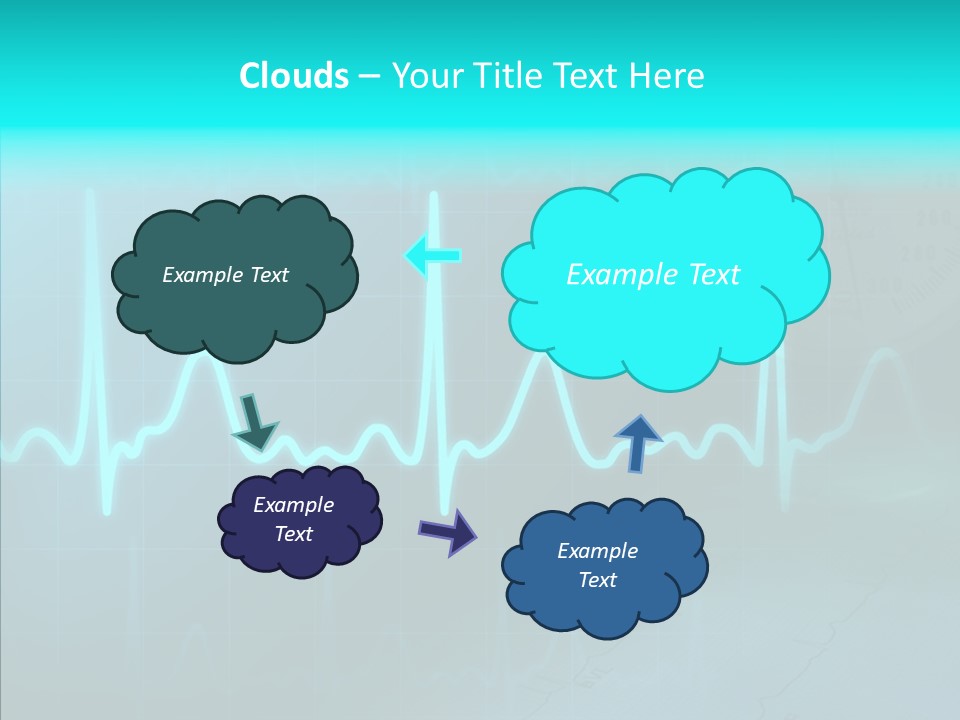 Frequency Analyze Ecg PowerPoint Template