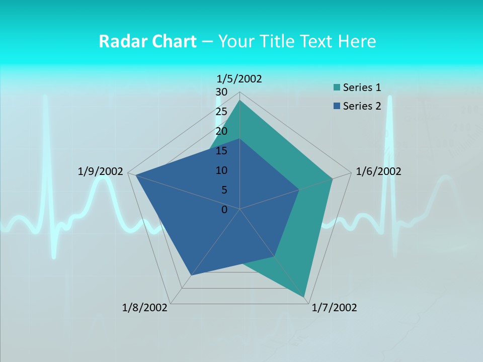 Frequency Analyze Ecg PowerPoint Template