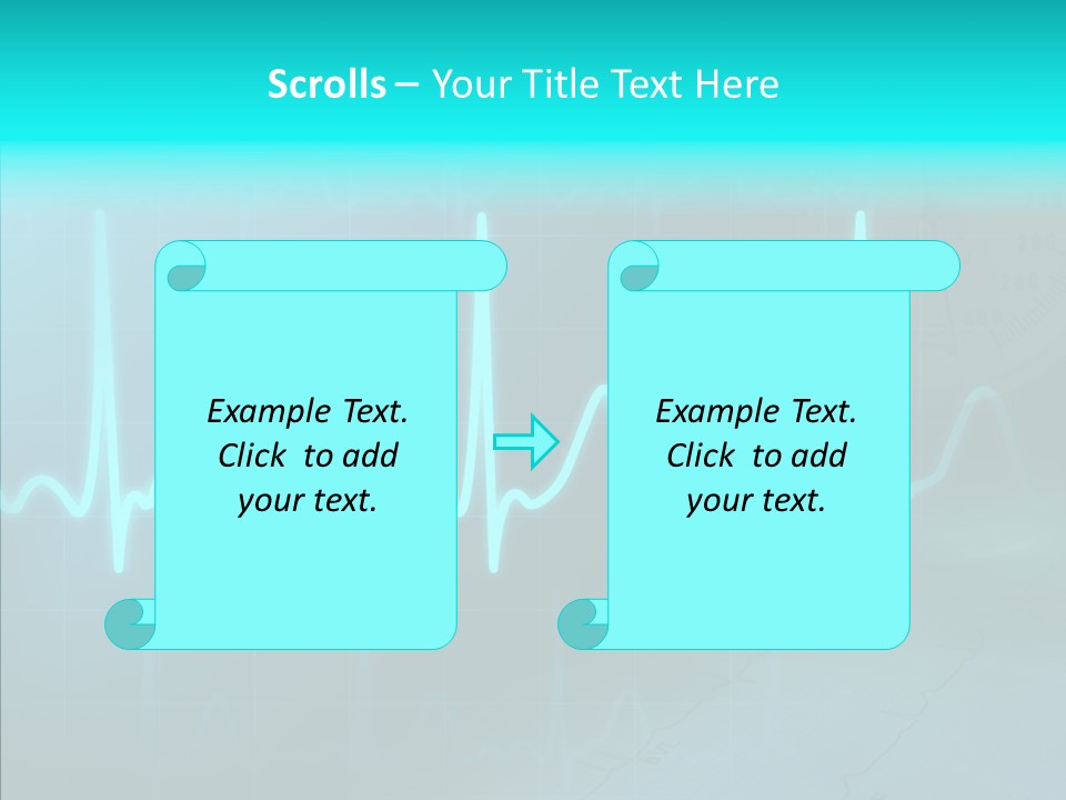 Frequency Analyze Ecg PowerPoint Template
