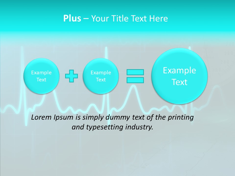 Frequency Analyze Ecg PowerPoint Template
