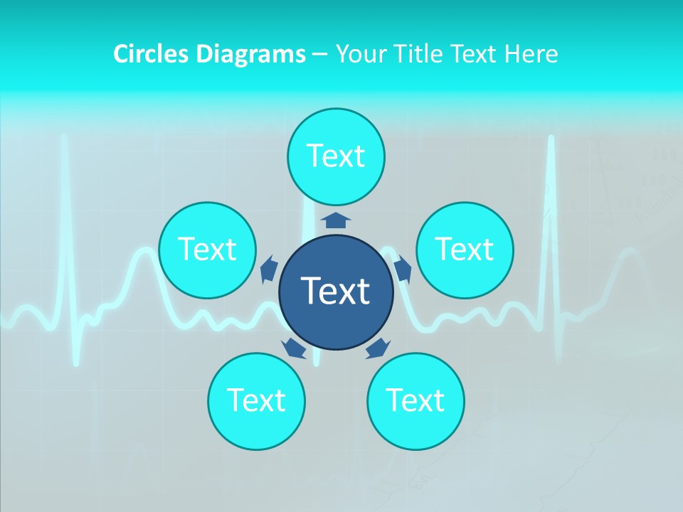 Frequency Analyze Ecg PowerPoint Template