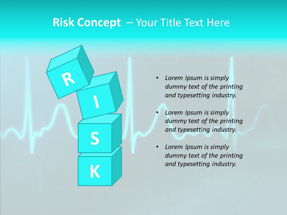 Frequency Analyze Ecg PowerPoint Template