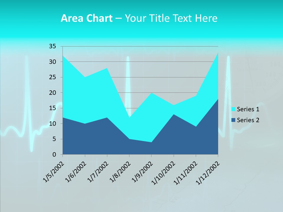 Frequency Analyze Ecg PowerPoint Template