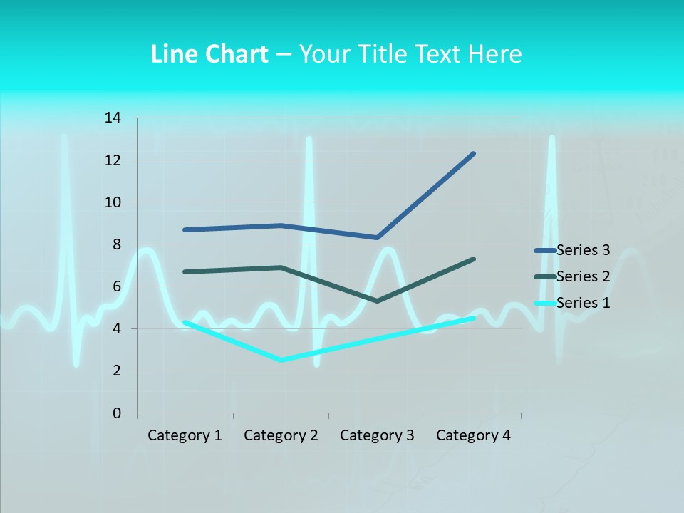 Frequency Analyze Ecg PowerPoint Template
