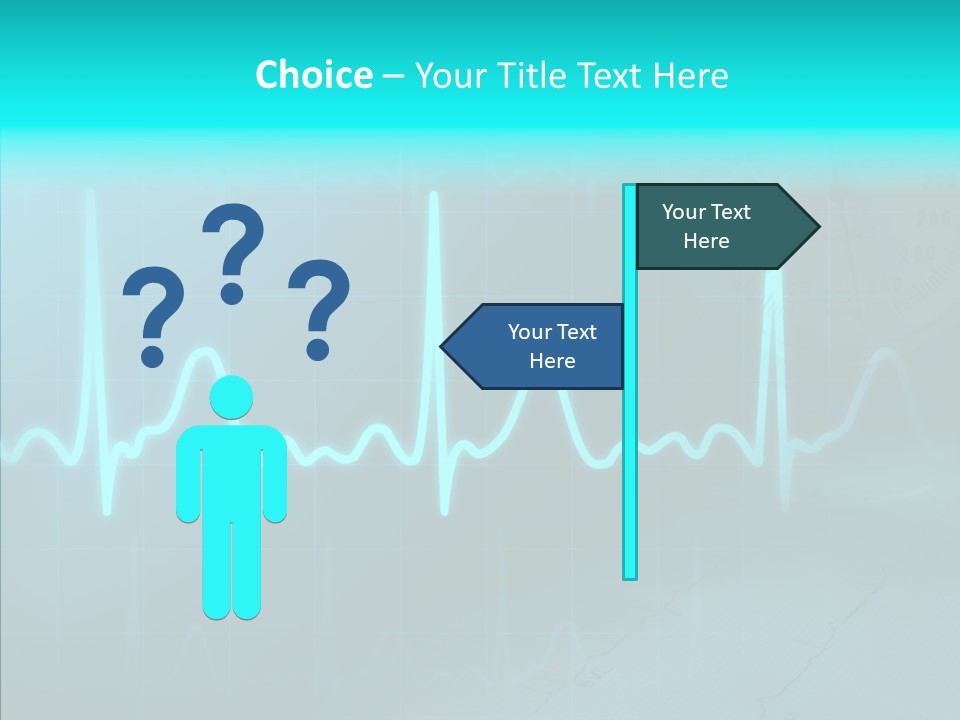 Frequency Analyze Ecg PowerPoint Template