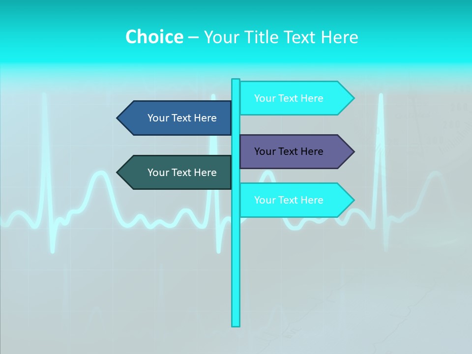Frequency Analyze Ecg PowerPoint Template