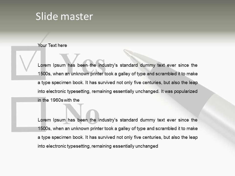 Abstract Agreement Paper PowerPoint Template