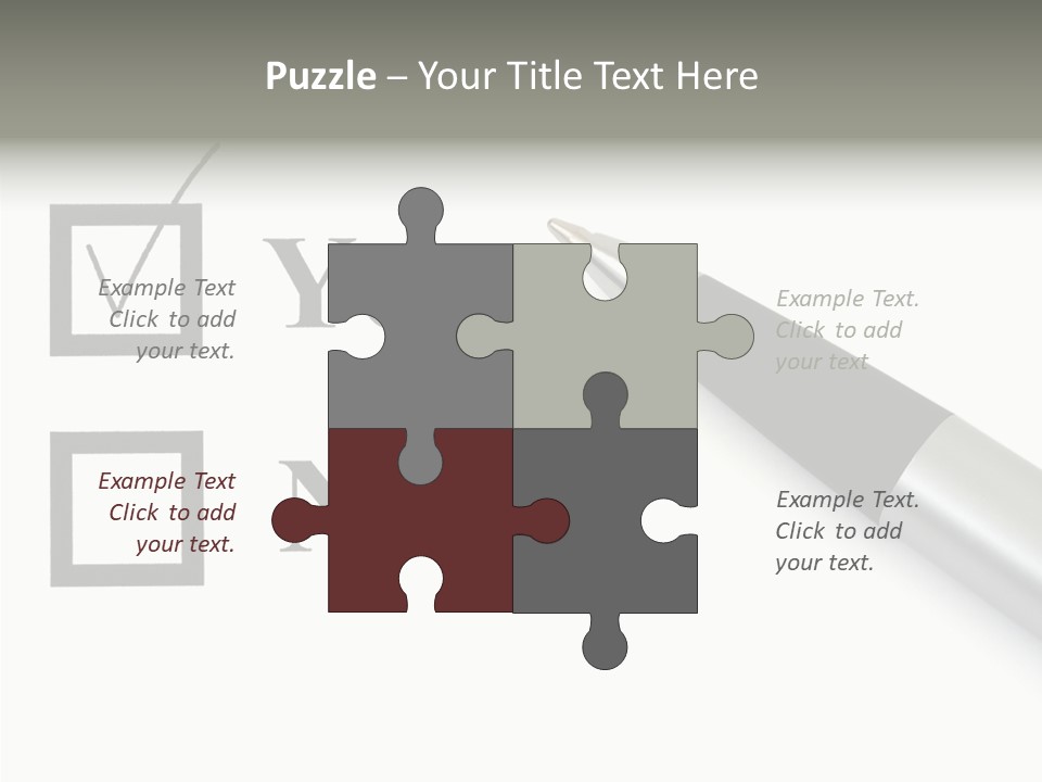 Abstract Agreement Paper PowerPoint Template