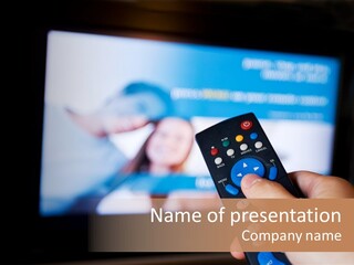 Bright Thumb Switch PowerPoint Template