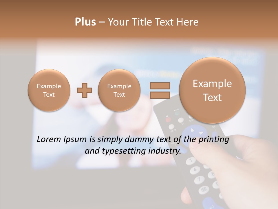 Bright Thumb Switch PowerPoint Template
