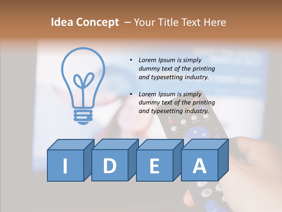 Bright Thumb Switch PowerPoint Template