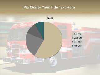 Safety Firetruck Blur PowerPoint Template