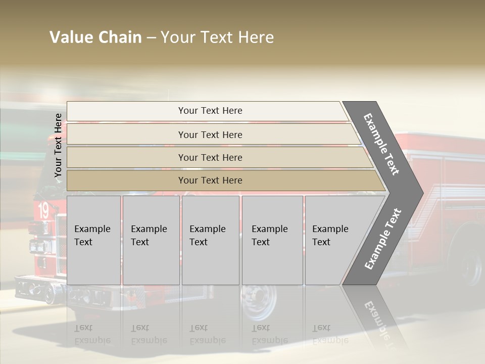 Safety Firetruck Blur PowerPoint Template