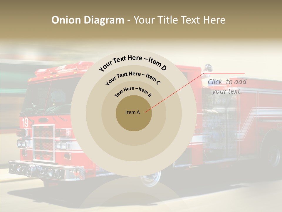 Safety Firetruck Blur PowerPoint Template
