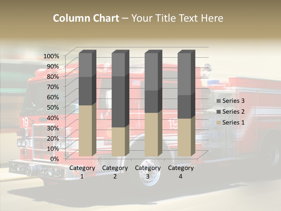 Safety Firetruck Blur PowerPoint Template