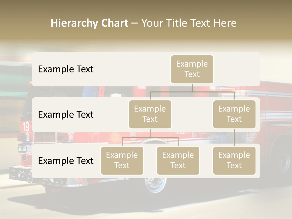 Safety Firetruck Blur PowerPoint Template