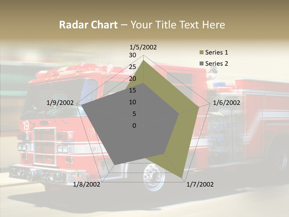 Safety Firetruck Blur PowerPoint Template