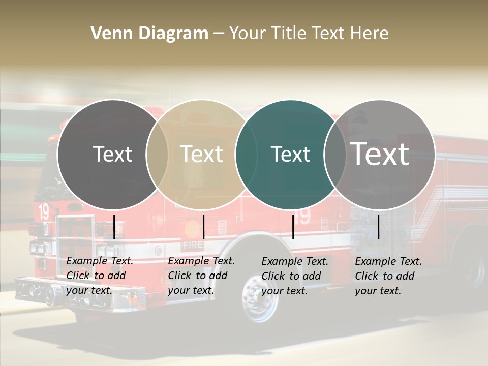 Safety Firetruck Blur PowerPoint Template