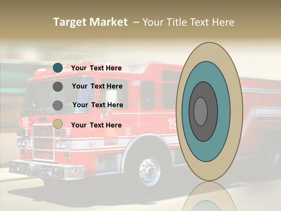 Safety Firetruck Blur PowerPoint Template