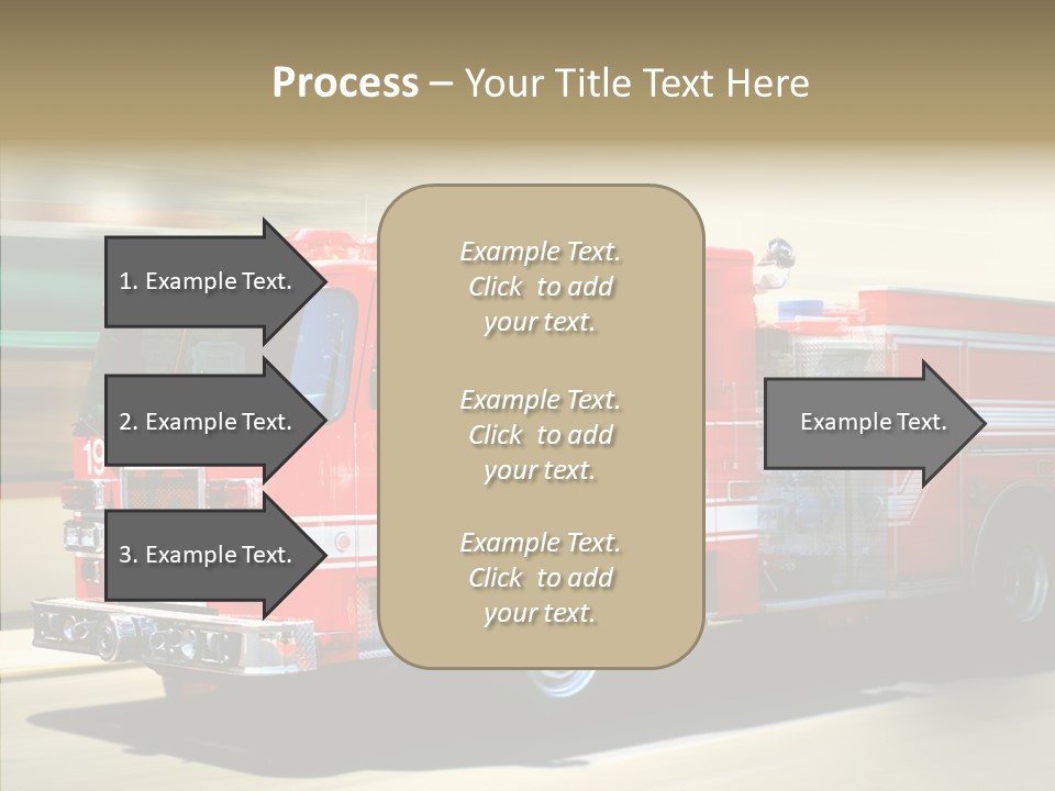 Safety Firetruck Blur PowerPoint Template
