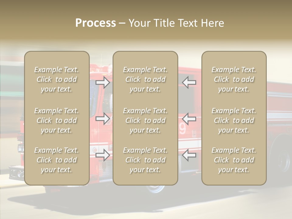 Safety Firetruck Blur PowerPoint Template
