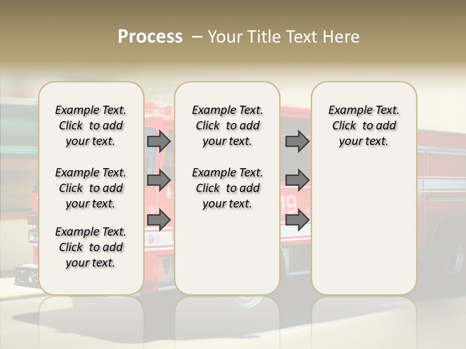 Safety Firetruck Blur PowerPoint Template