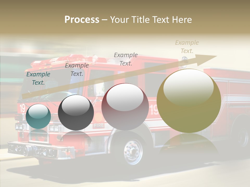 Safety Firetruck Blur PowerPoint Template